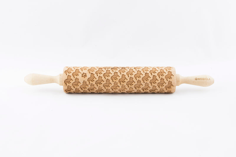 Rolling Pin Embossed with FRENCH BULLDOG