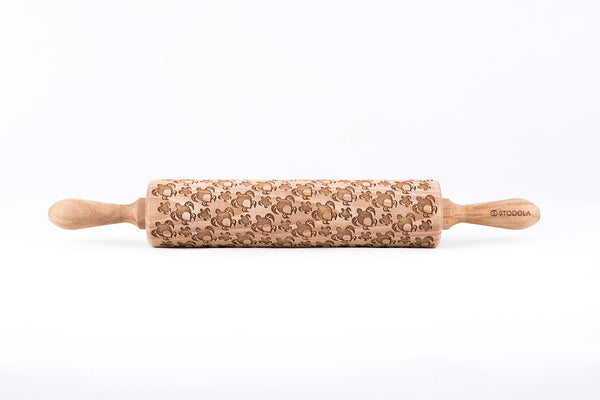 Rolling Pin Embossed with LOVELY SEA TURTLES
