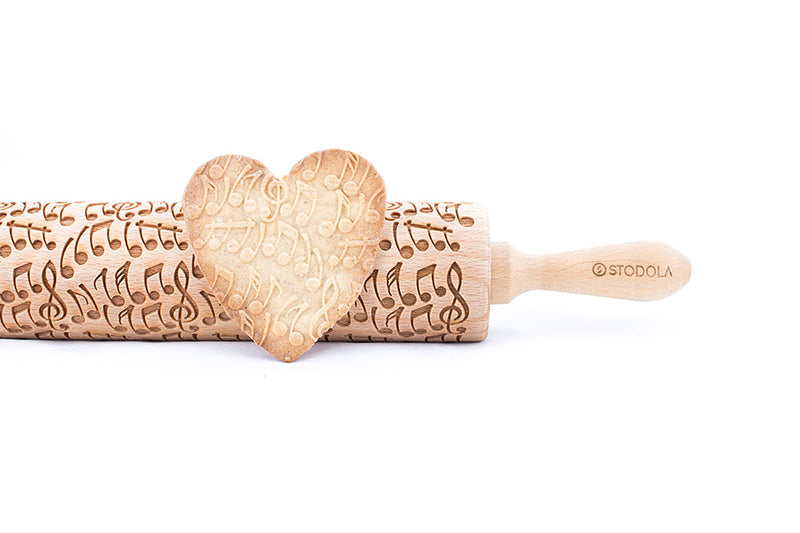 Rolling Pin Embossed with CRAZY NOTES