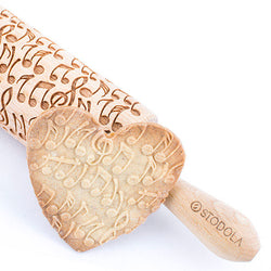 Rolling Pin Embossed with CRAZY NOTES