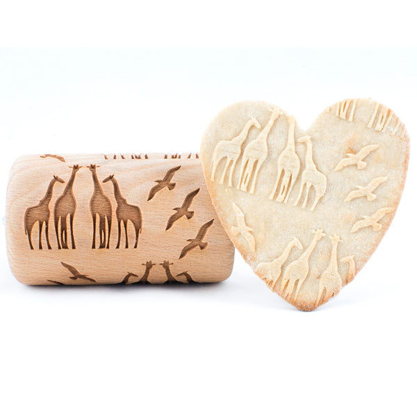 Rolling Pin Embossed With SAVANNA Pattern