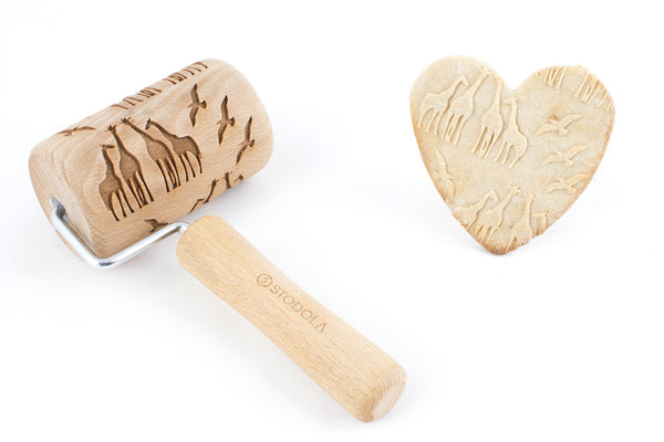 Rolling Pin Embossed With SAVANNA Pattern